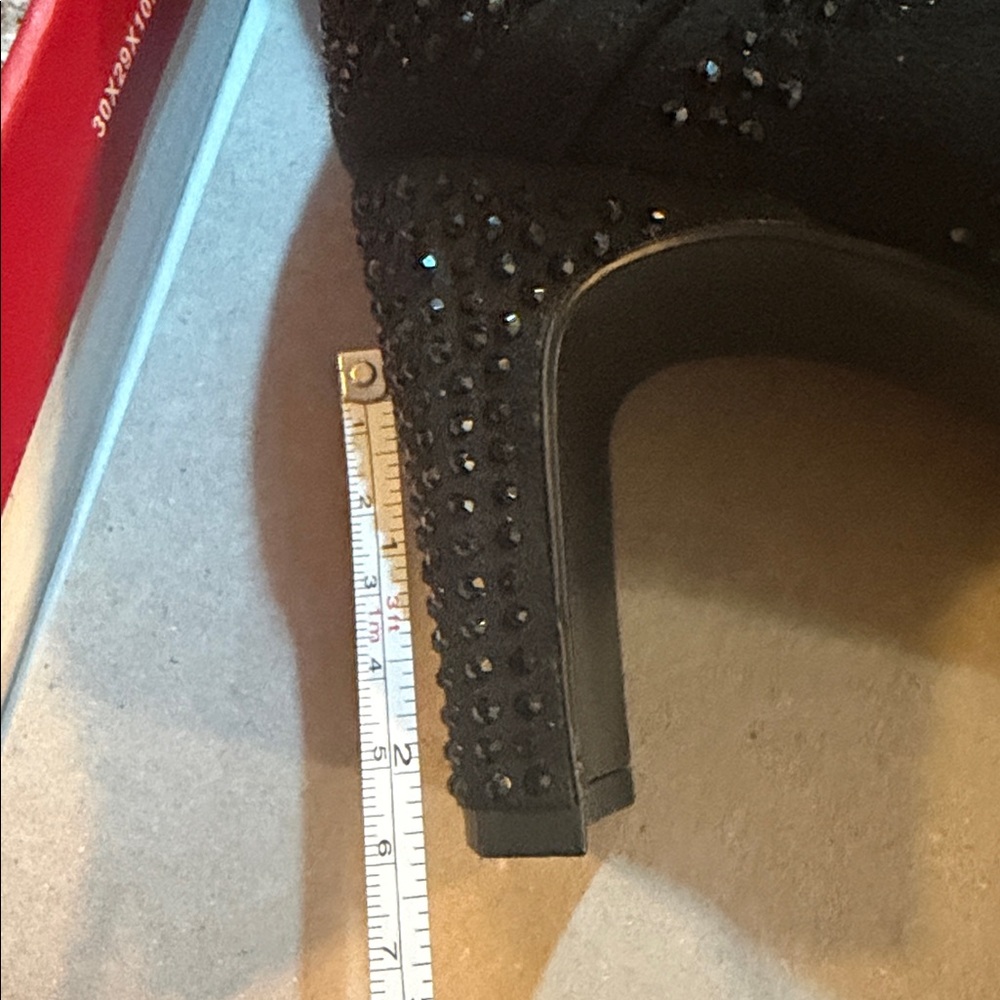 Black rhinestone boots - Picture 3 of 12